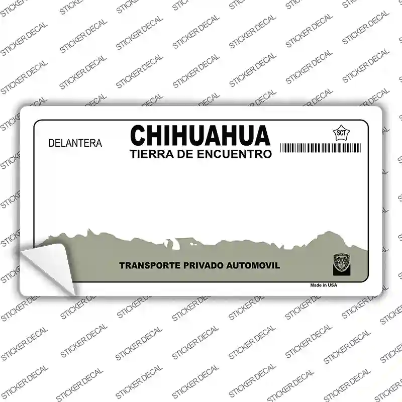 Chihuahua Mexico Background Novelty Sticker Decal Small