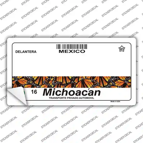 Michoacan Mexico Novelty Sticker Decal Small