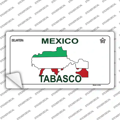 Tabasco Mexico Novelty Sticker Decal Small