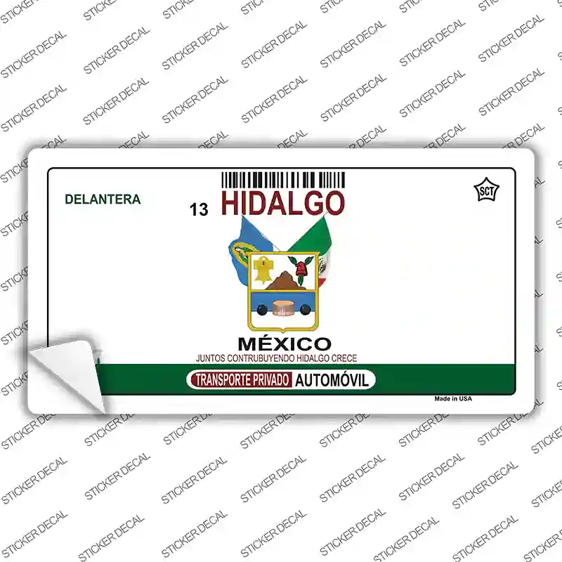 Hidalgo Mexico Novelty Sticker Decal Small