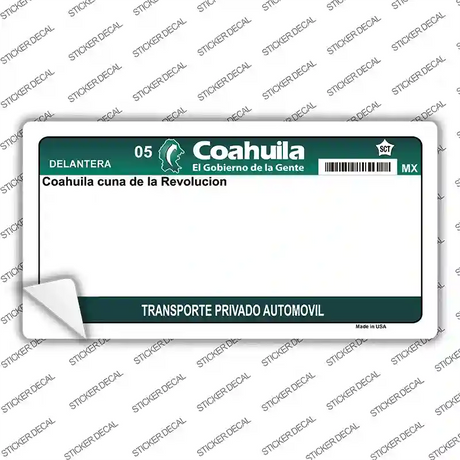 Coahuila Mexico Novelty Sticker Decal Small