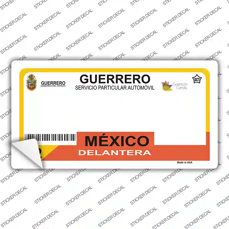 Guerrero Mexico Novelty Sticker Decal Small