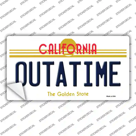 California Outtatime Novelty Sticker Decal Small