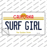 Surf Girl California Novelty Sticker Decal Small