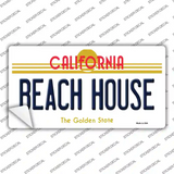 Beach House California Novelty Sticker Decal Small