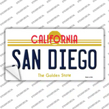 San Diego California Novelty Sticker Decal Small