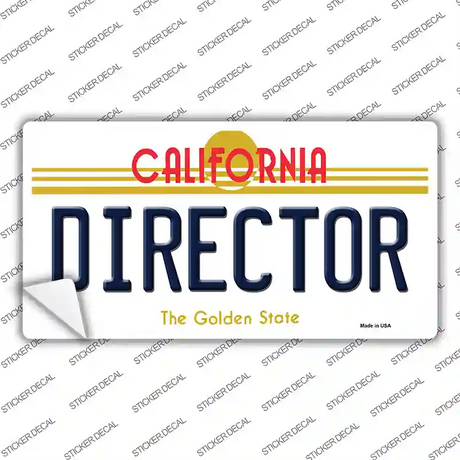 Director California Novelty Sticker Decal Small