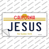 Jesus California Novelty Sticker Decal Small