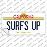 Surfs Up California Novelty Sticker Decal Small