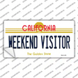 Weekend Vistor California Novelty Sticker Decal Small