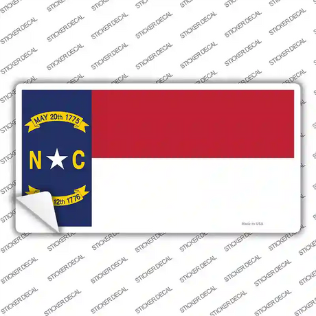 North Carolina Novelty Sticker Decal Small