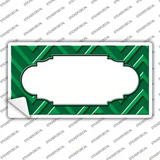 Green Light Green Scallop Chevron Novelty Sticker Decal