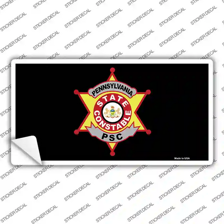 PA Constable Star Novelty Sticker Decal Small