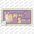 Happy Spring Yellow Novelty Sticker Decal Small