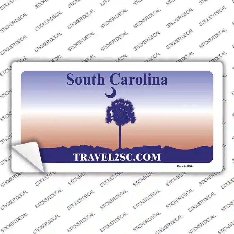 South Carolina State Novelty Sticker Decal Small