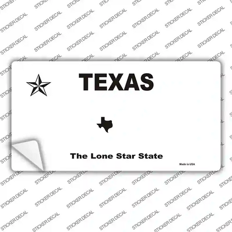 Texas State Novelty Sticker Decal Small