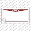 Ohio State Background Novelty Sticker Decal Small