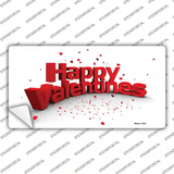 Happy Valentines Novelty Sticker Decal Small