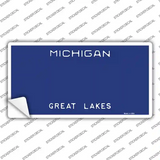 Michigan Great Lakes State Blank Novelty Sticker Decal Small