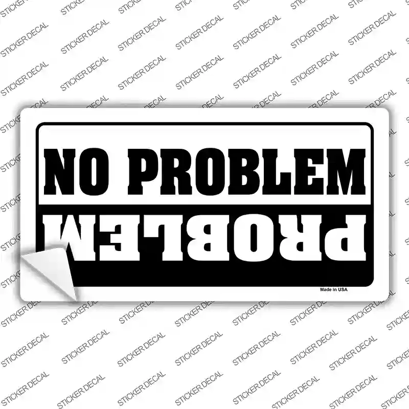 No Problem Novelty Sticker Decal | Smart Blonde