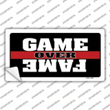 Game Over Fame Novelty Sticker Decal