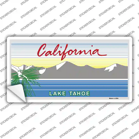 California Lake Tahoe State Blank Novelty Sticker Decal Small