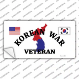 Korean War Veteran Novelty Sticker Decal