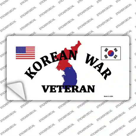 Korean War Veteran Novelty Sticker Decal Small