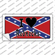 I Love Rednecks Novelty Sticker Decal Small