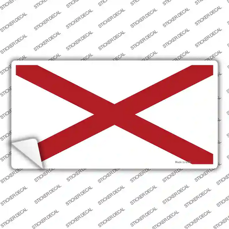 Alabama State Flag Novelty Sticker Decal Small