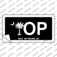 IOP Isle of Palms Black Novelty Sticker Decal Small