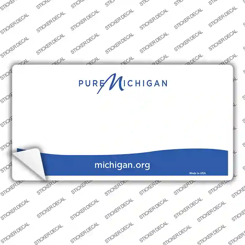 Michigan State Background Novelty Sticker Decal Small