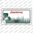 Louisiana State Background Novelty Sticker Decal Small