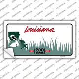 Louisiana State Background Novelty Sticker Decal Small