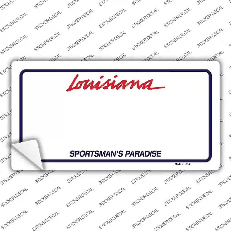 Louisiana Sportsman Blank Novelty Sticker Decal Small