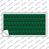 Green Black Anchor Novelty Sticker Decal