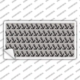 Grey Black Anchor Novelty Sticker Decal