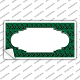 Green Black Anchor Scallop Center Novelty Sticker Decal
