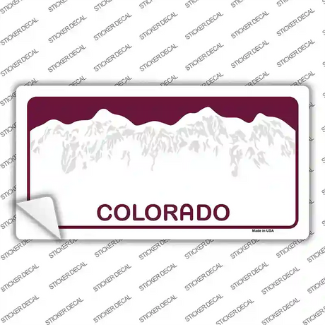 Colorado State Blank Novelty Sticker Decal Small