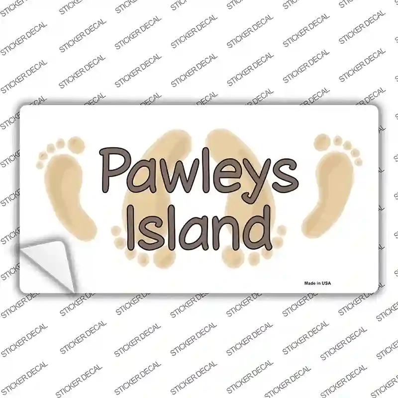 Pawleys Island Foots Novelty Sticker Decal Small