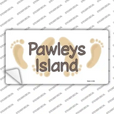 Pawleys Island Foots Novelty Sticker Decal Small