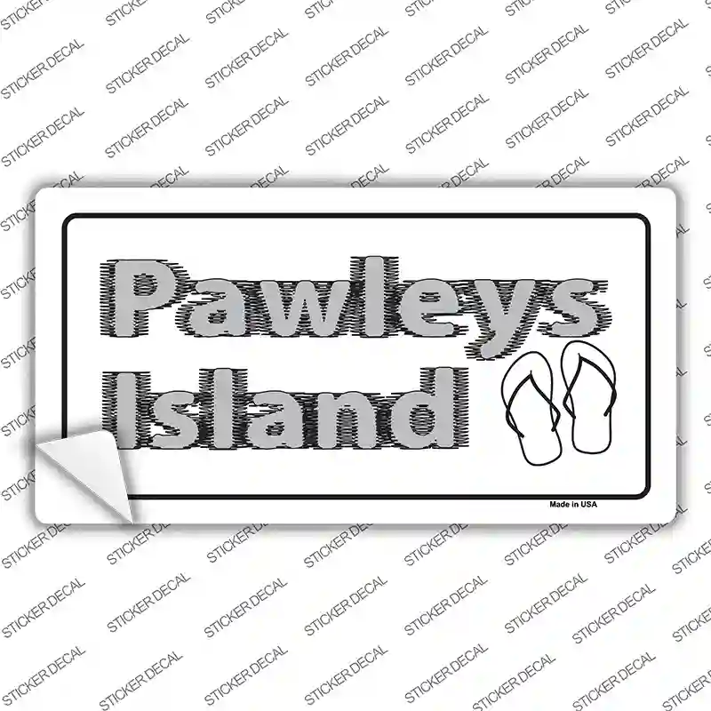 Pawleys Island Flip Flops Novelty Sticker Decal Small