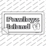 Pawleys Island Flip Flops Novelty Sticker Decal Small