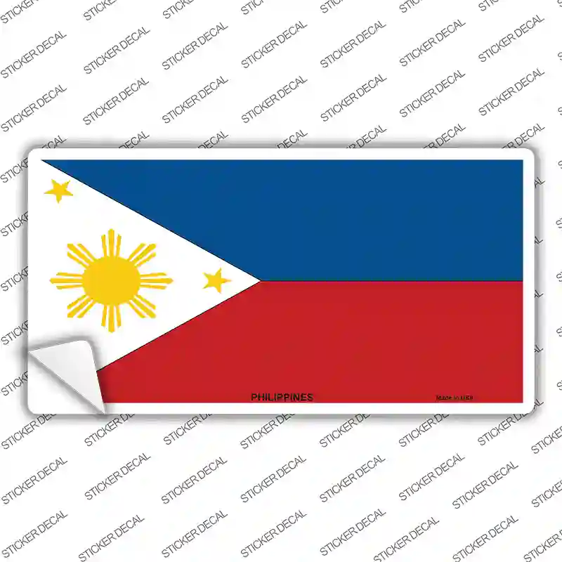 Philippines Flag Novelty Sticker Decal