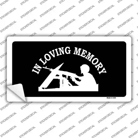 In Loving Memory Lookout Novelty Sticker Decal Small