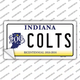 Colts Indiana State Novelty Sticker Decal Small