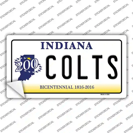 Colts Indiana State Novelty Sticker Decal Small