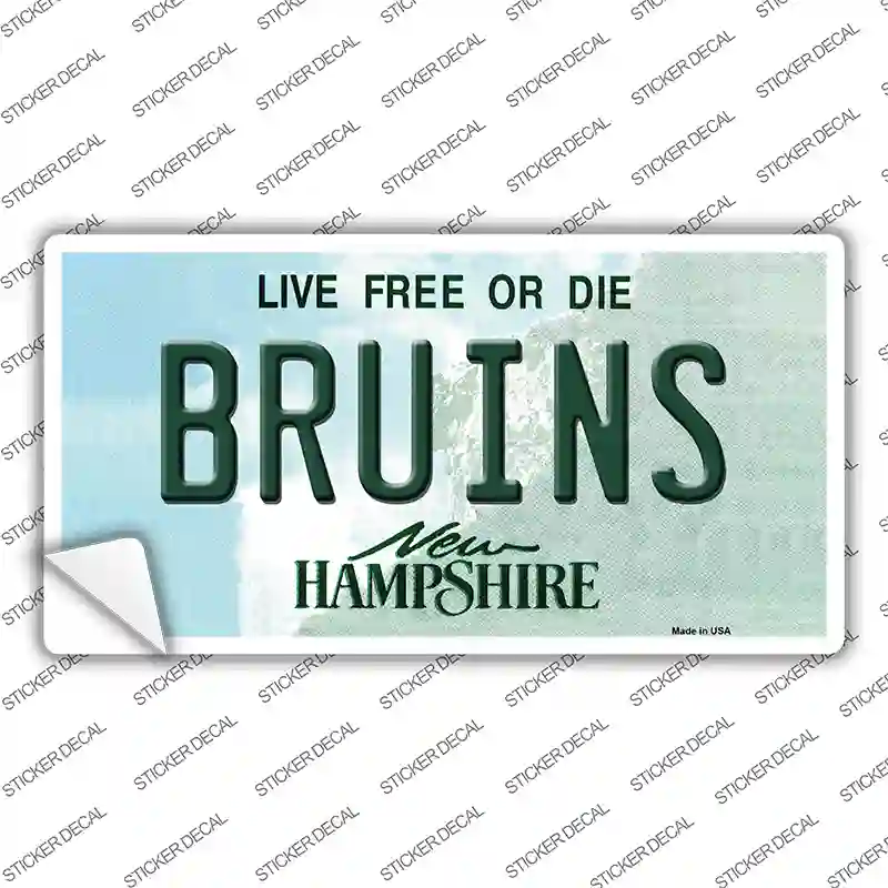 Bruins New Hampshire Novelty Sticker Decal Small