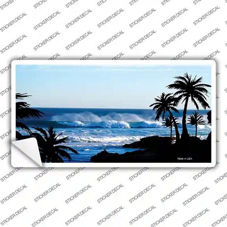 Ocean Wave Novelty Sticker Decal Small