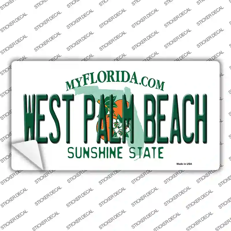 West Palm Beach Florida Novelty Sticker Decal Small